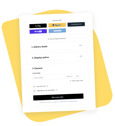 Checkout form illustration
